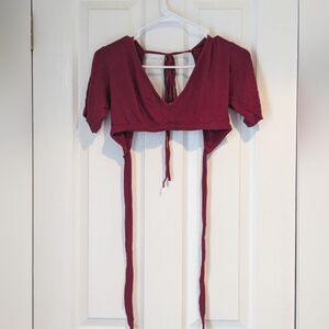 Handmade Comfy Class Choli - Dark Red (M)